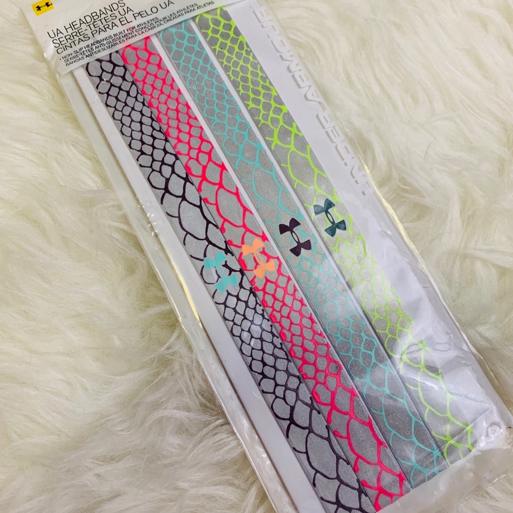 Under Armour Non-Slip Headbands 4 Pack